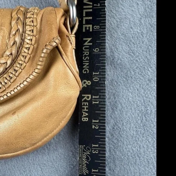 Vintage Banana Republic Brown Leather Hobo Purse Shoulder Bag Y2K - Picture 8 of 9